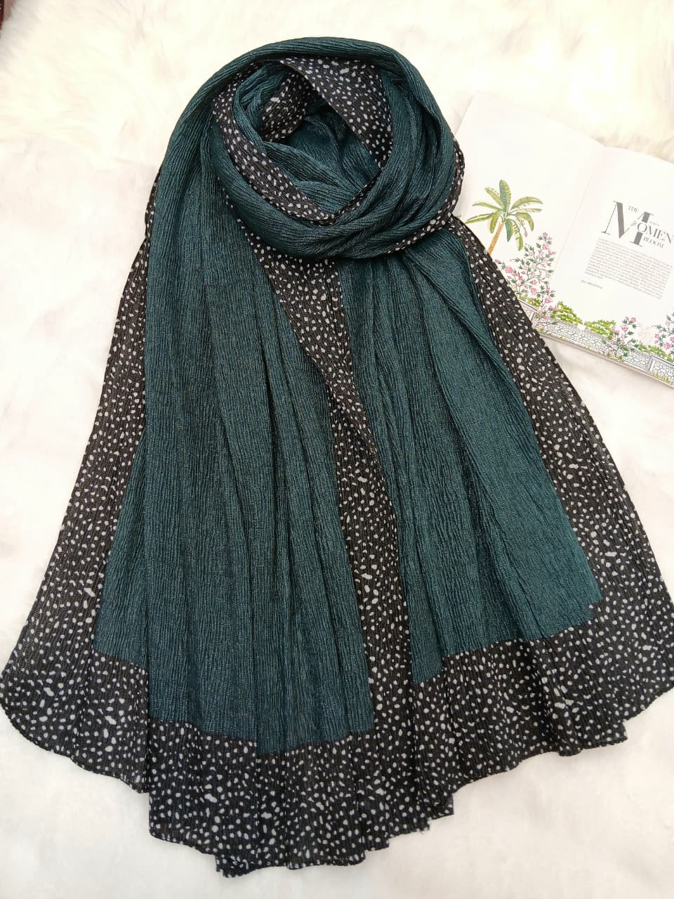 Ribbed Cotton Silk Hijab/Scarf