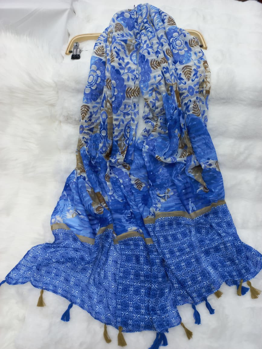Thin Tassel Cotton/Viscose Hijab/Scarf
