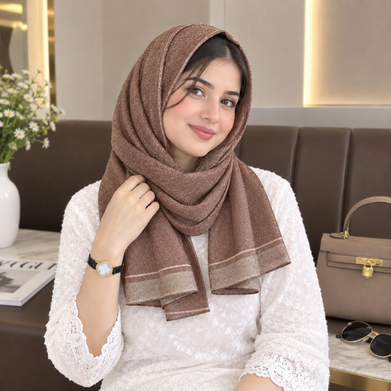 Party Wear Cotton Silk Hijab/Scarf