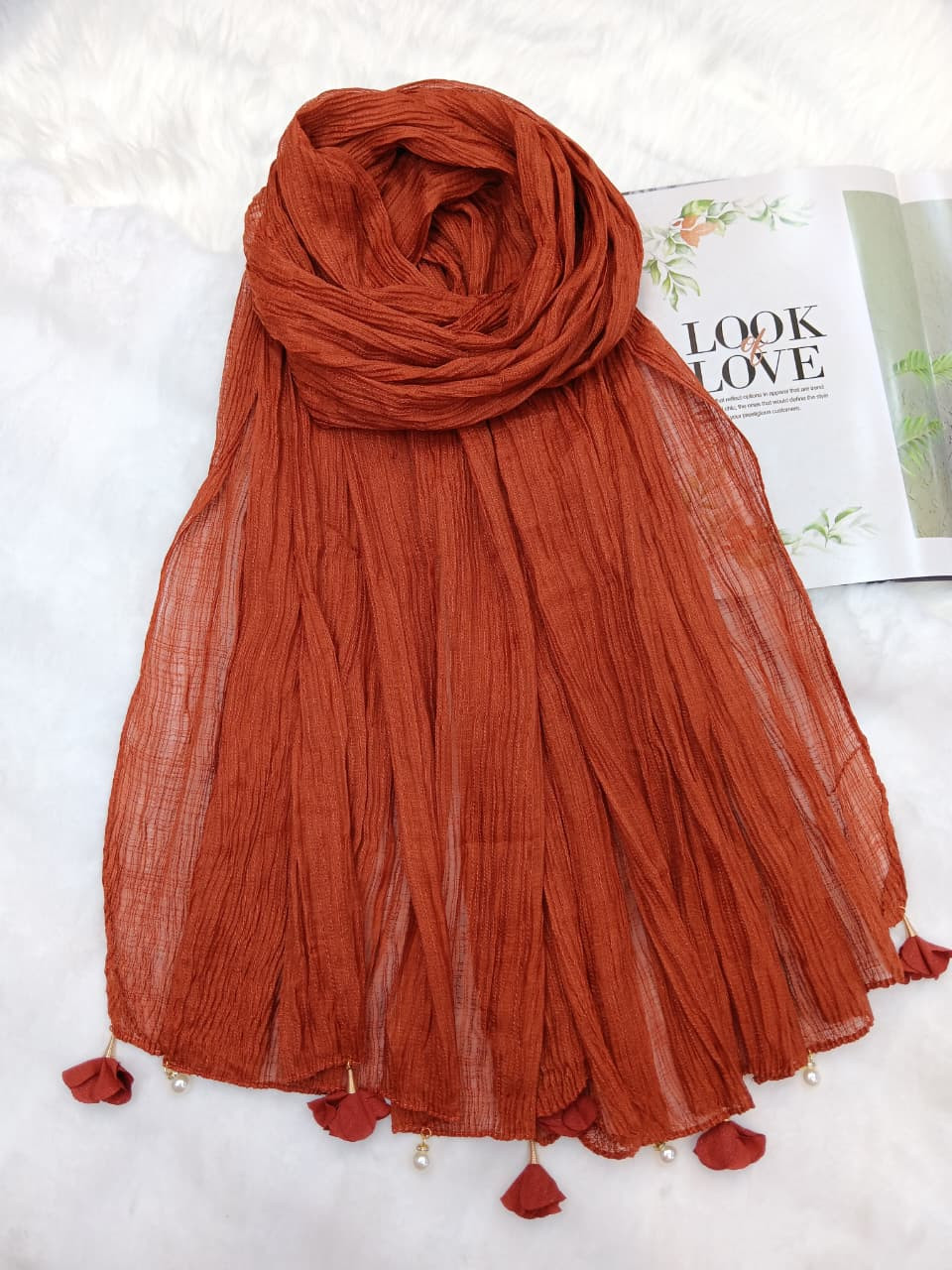 Ridded cotton Hijab/Scarf