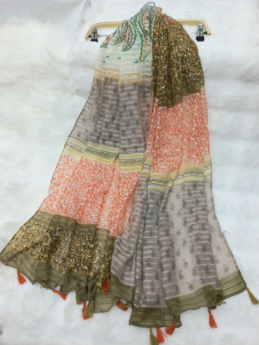 Thin Tassel Cotton/Viscose Hijab/Scarf