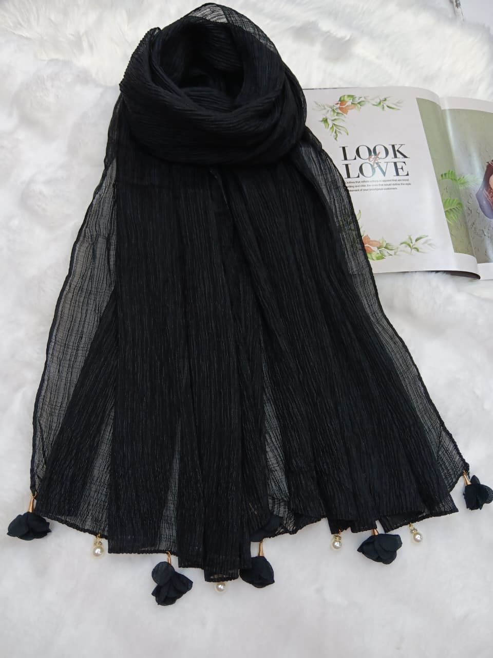 Ridded cotton Hijab/Scarf