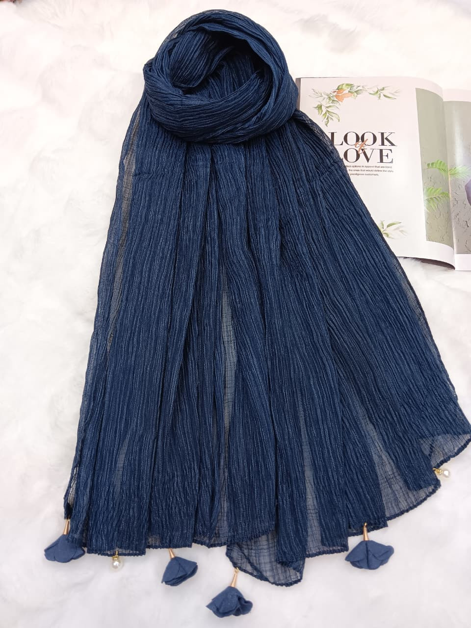 Ridded cotton Hijab/Scarf